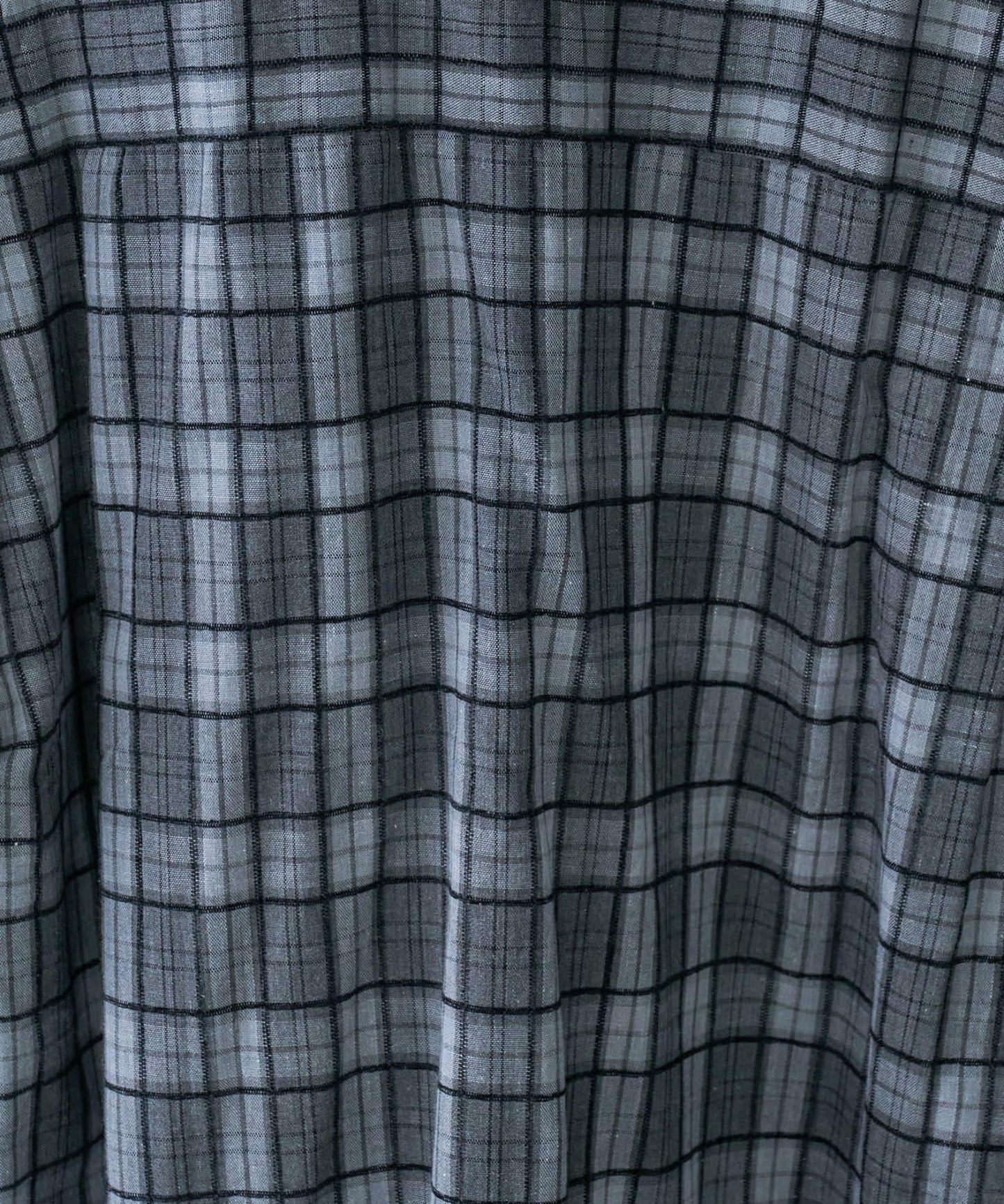 【男女通用】商場混紡長袖格子襯衫