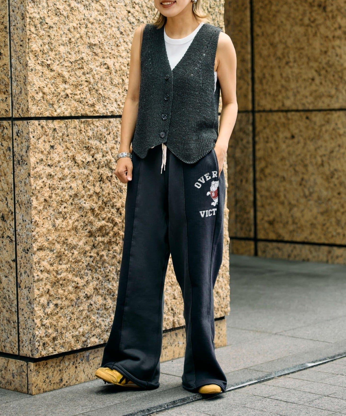 etsinta改良款拉鍊喇叭褲