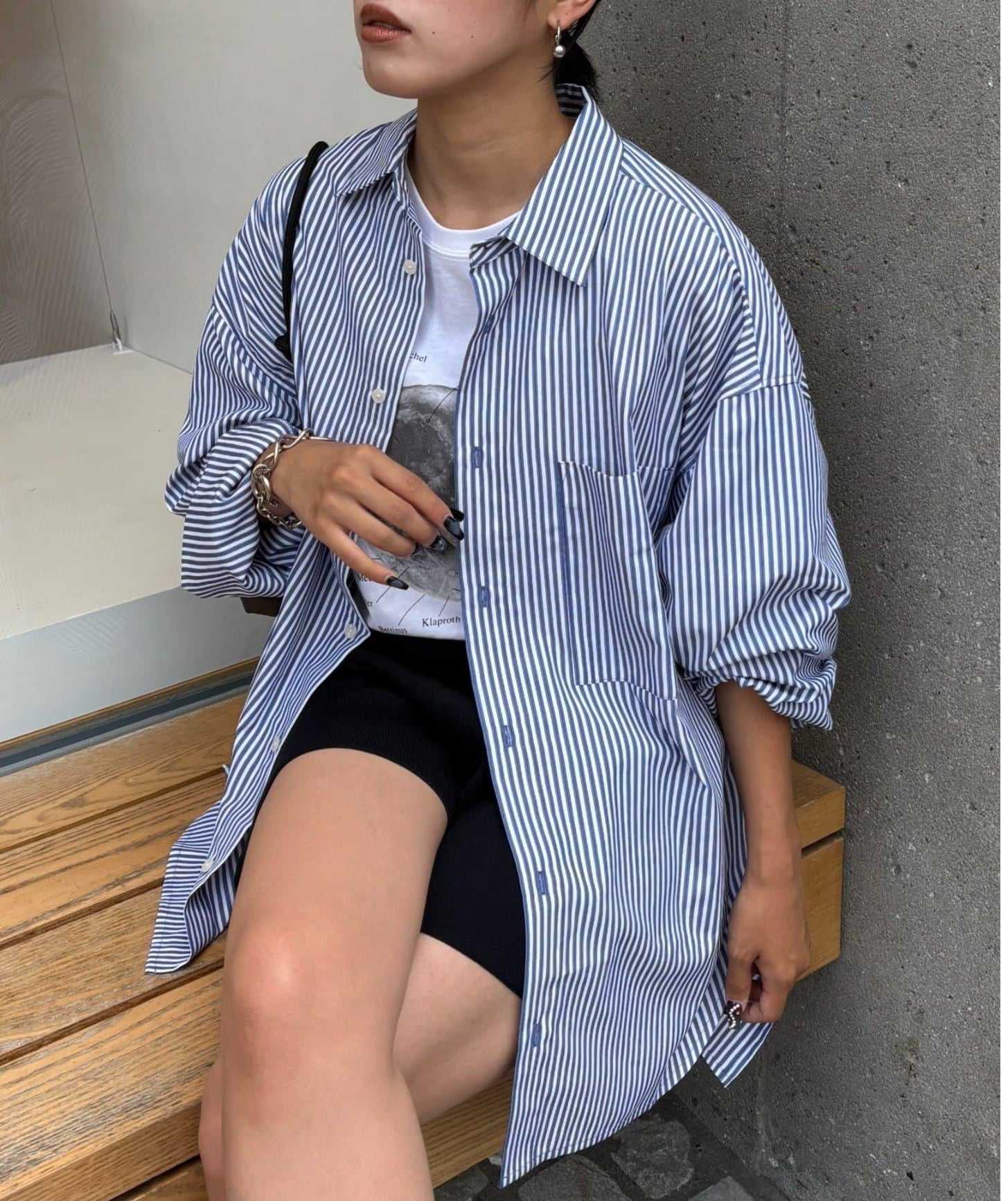 【男女通用】寬鬆剪裁常規領款多色襯衫