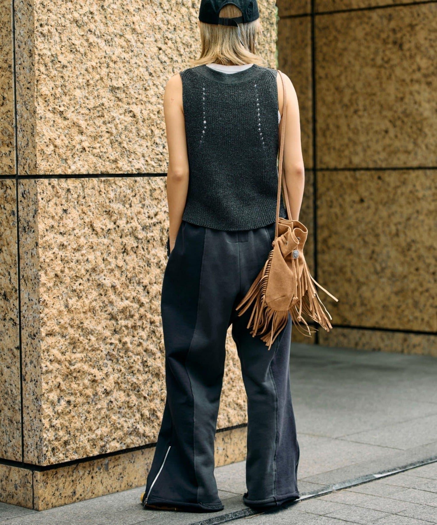 etsinta改良款拉鍊喇叭褲