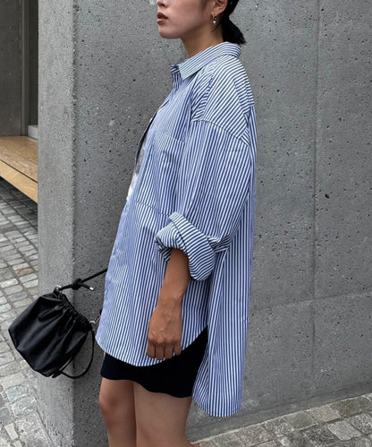 【男女通用】寬鬆剪裁常規領款多色襯衫