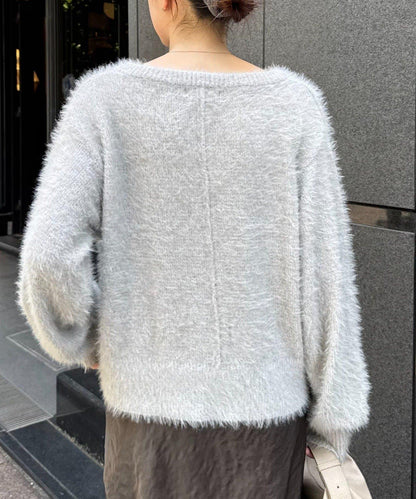 迷你口袋混紡羽絨開衫