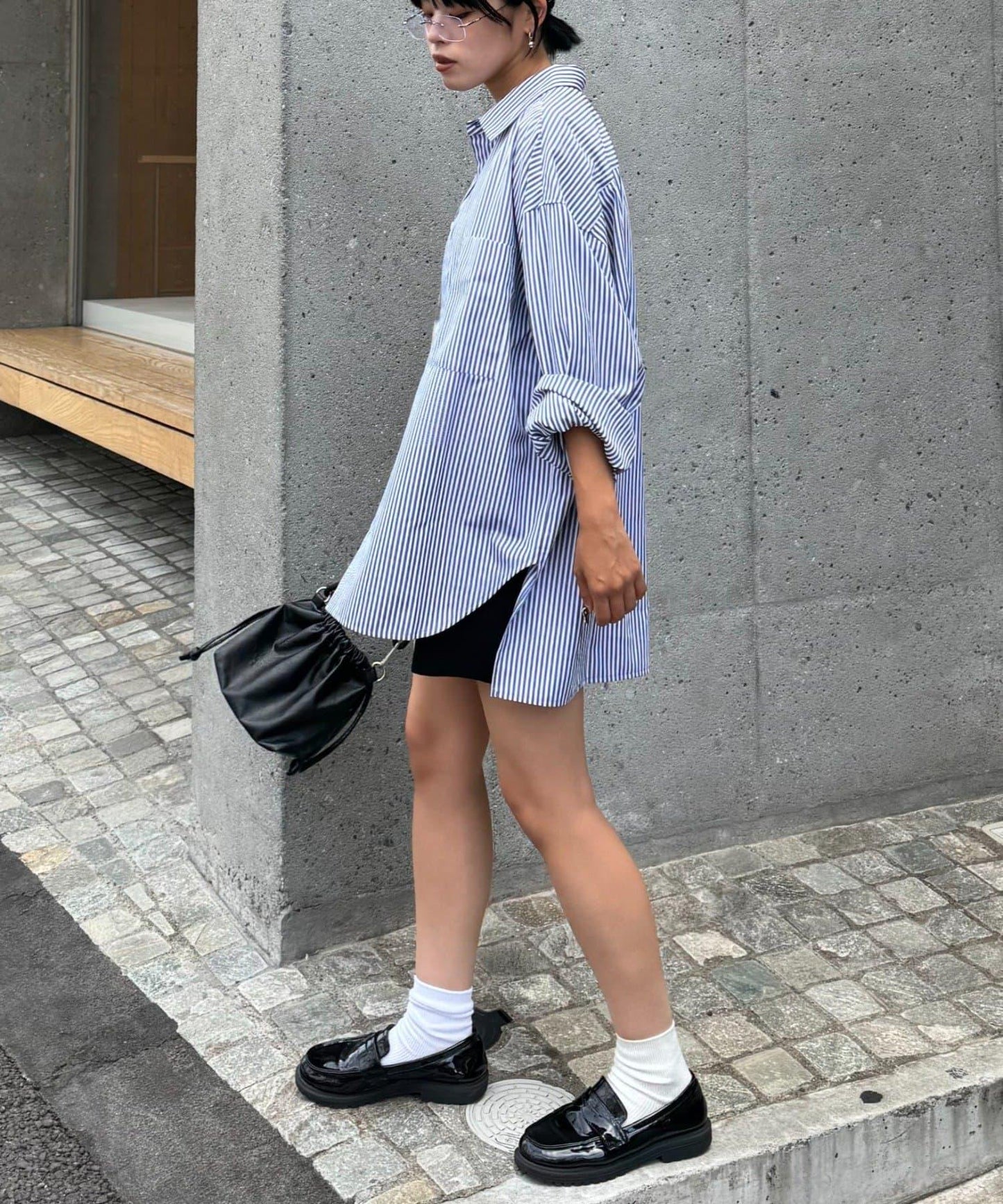 【男女通用】寬鬆剪裁常規領款多色襯衫