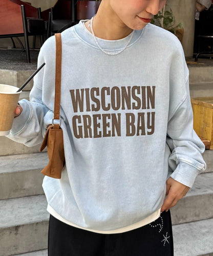 【男女同款】新款酸洗標誌衛衣