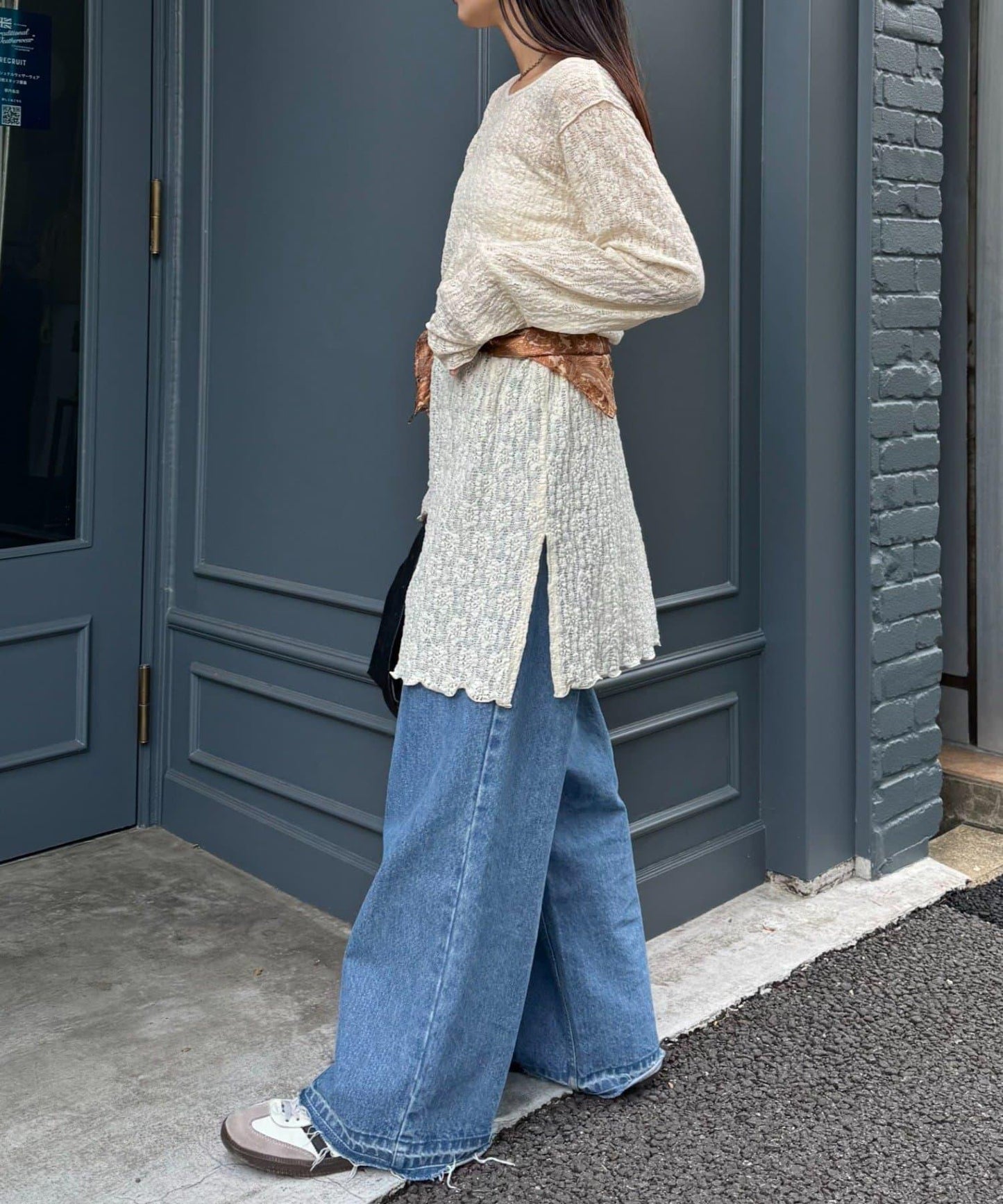 透視蕾絲連衣裙