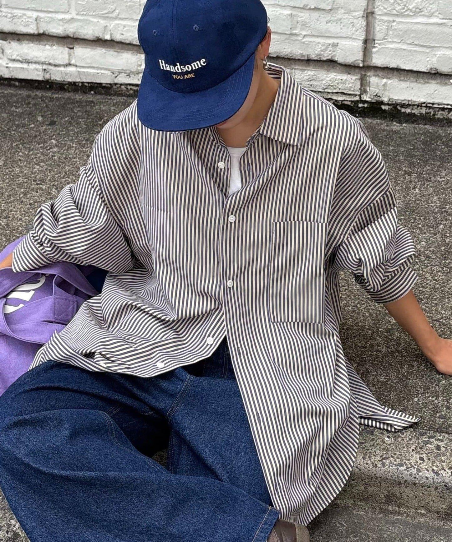 【男女通用】寬鬆剪裁常規領款多色襯衫