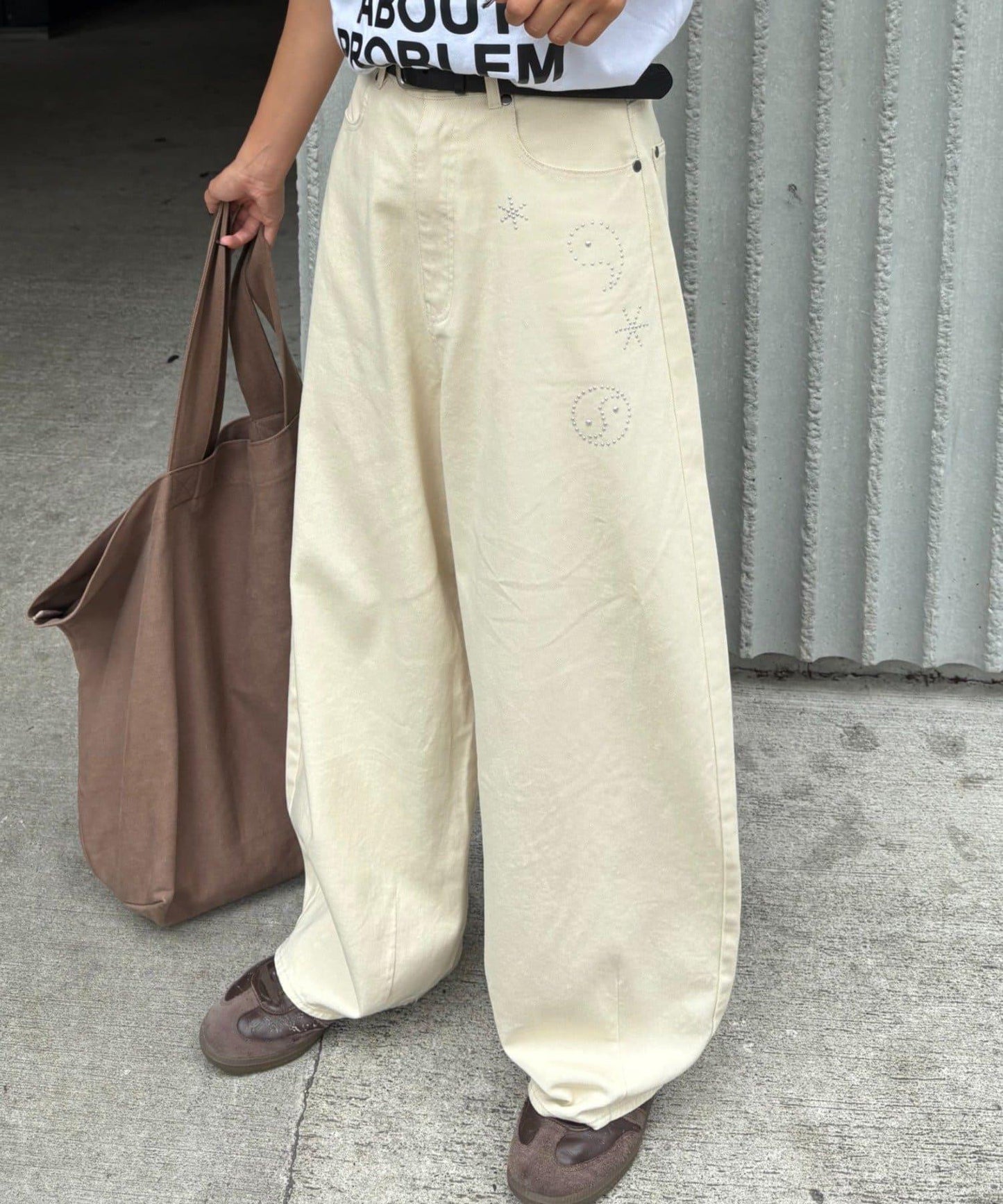 【CIAOPANIC TYPY】【UNISEX】熱貼合錐形休閒褲