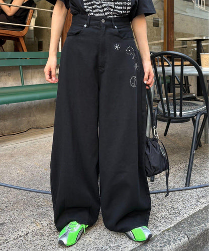 【CIAOPANIC TYPY】【UNISEX】熱貼合錐形休閒褲