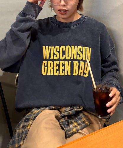 【男女同款】新款酸洗標誌衛衣