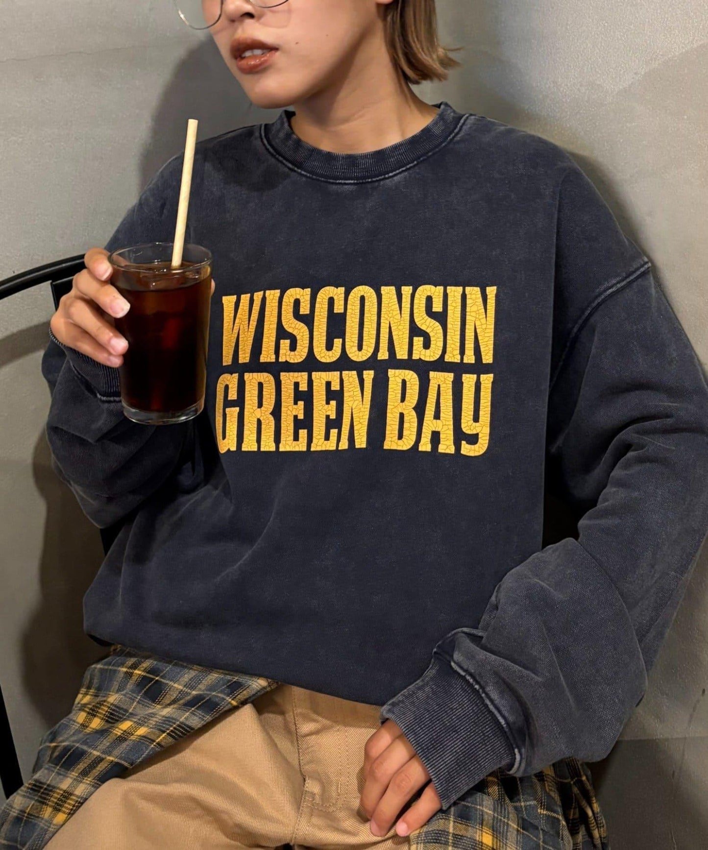 【男女同款】新款酸洗標誌衛衣