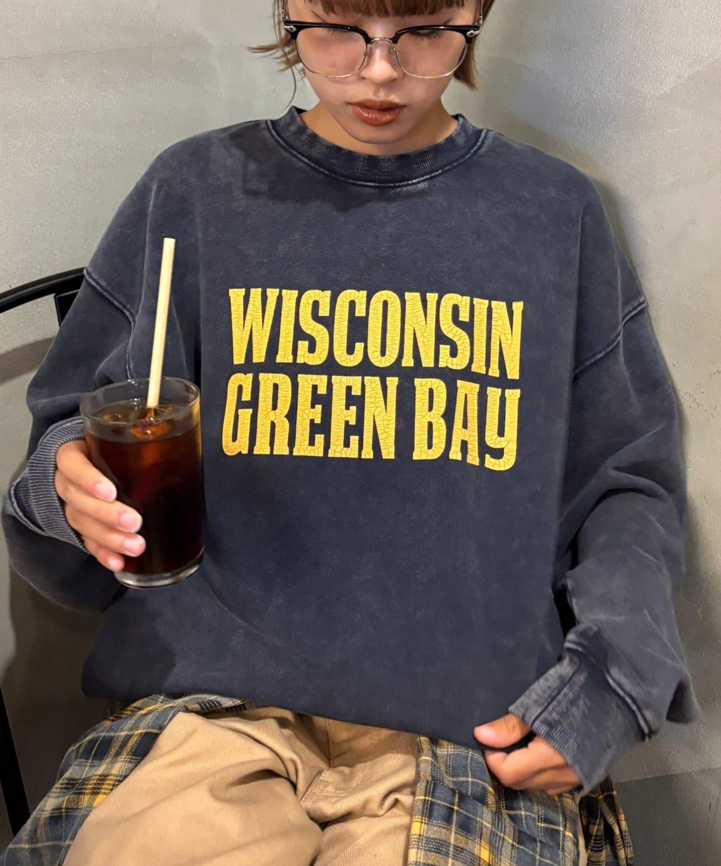 【男女同款】新款酸洗標誌衛衣