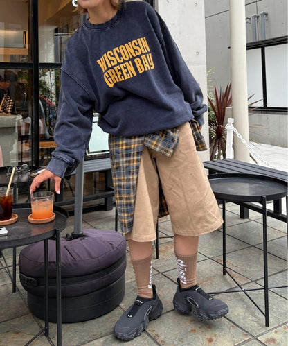 【男女同款】新款酸洗標誌衛衣