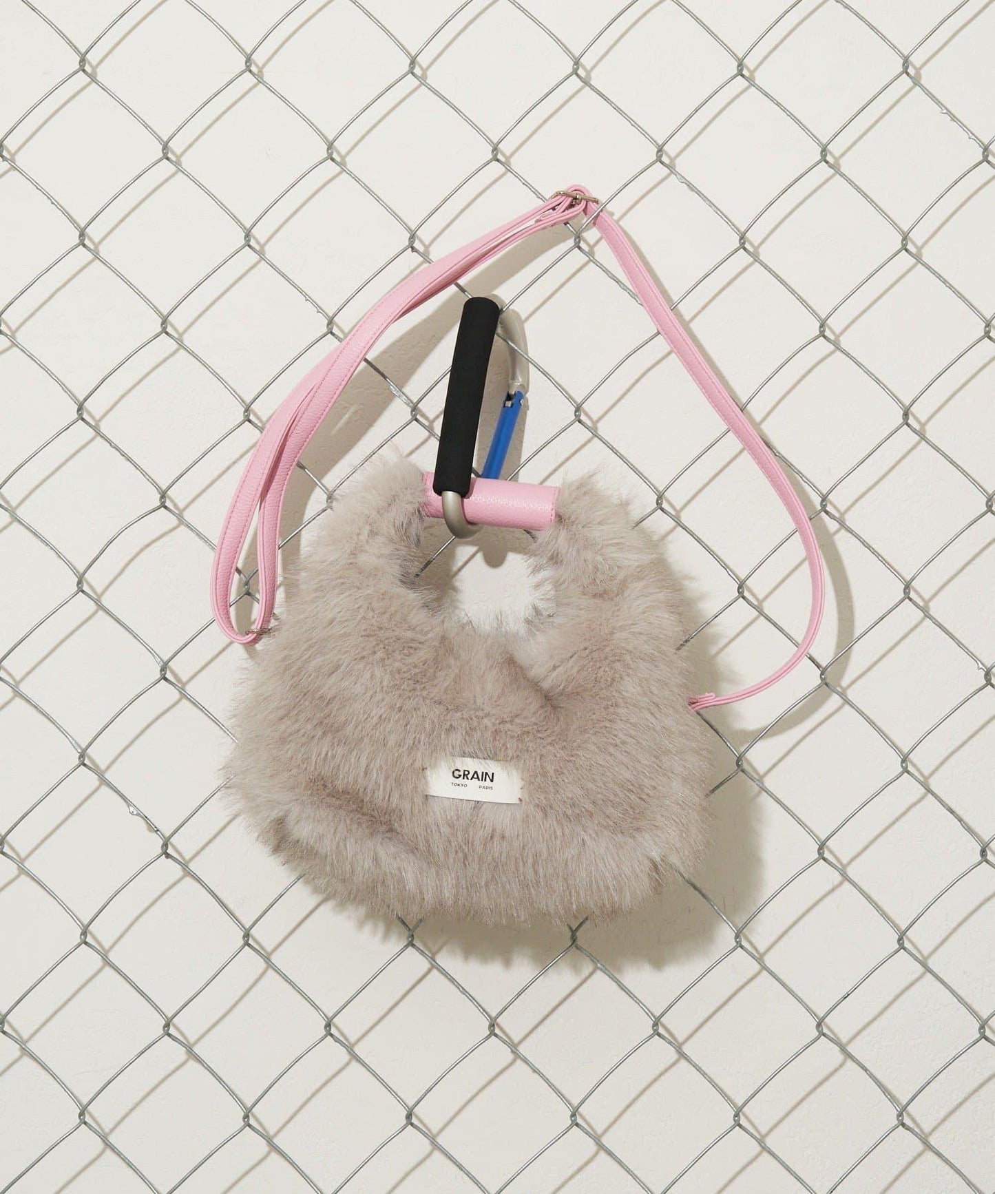 【GRAIN/穀物】2WAY迷你仿毛手提包