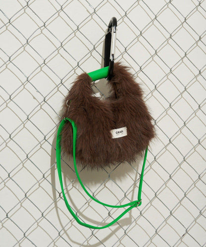 【GRAIN/穀物】2WAY迷你仿毛手提包