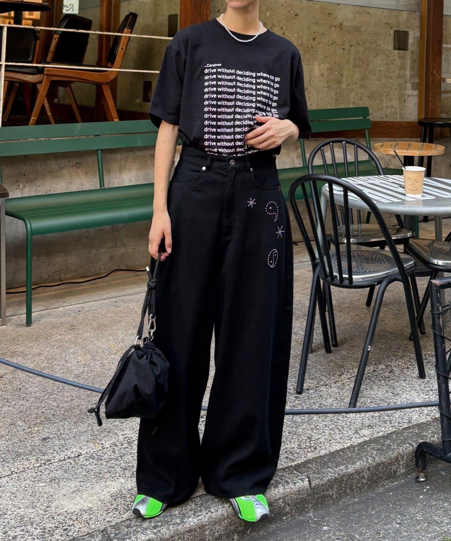 【CIAOPANIC TYPY】【UNISEX】熱貼合錐形休閒褲