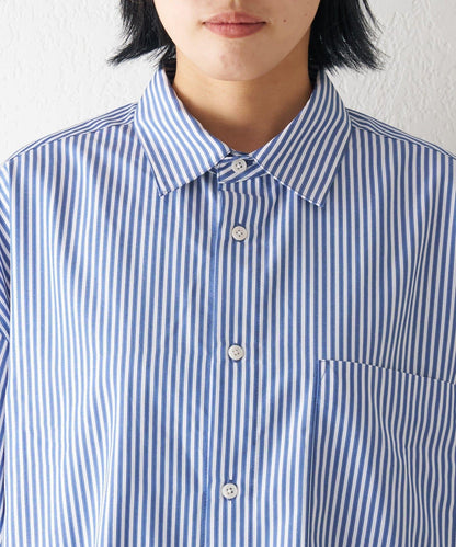 【男女通用】寬鬆剪裁常規領款多色襯衫
