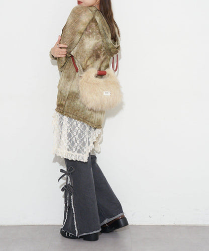 【GRAIN/穀物】2WAY迷你仿毛手提包