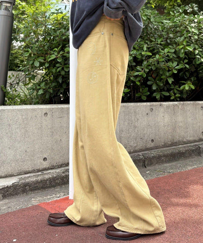 【CIAOPANIC TYPY】【UNISEX】熱貼合錐形休閒褲