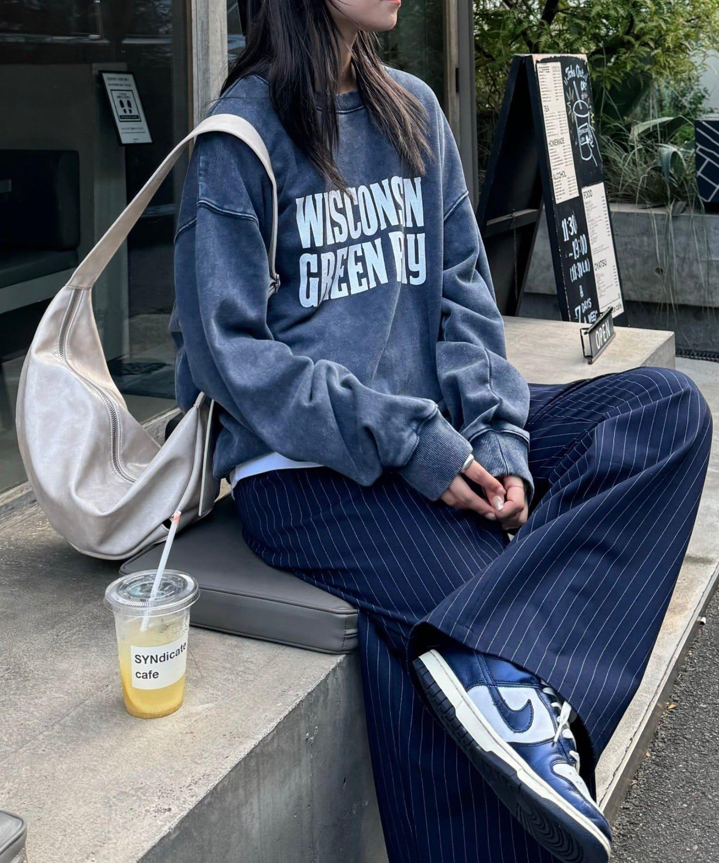 【男女同款】新款酸洗標誌衛衣