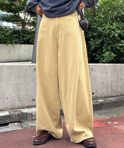 【CIAOPANIC TYPY】【UNISEX】熱貼合錐形休閒褲