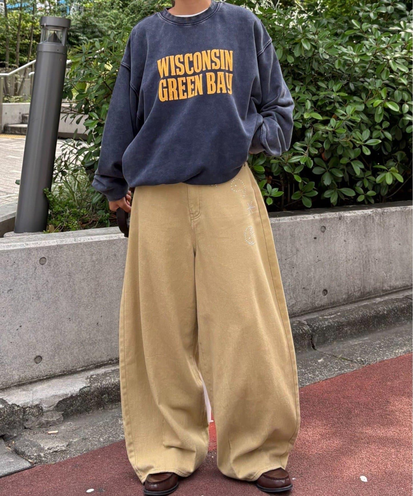 【CIAOPANIC TYPY】【UNISEX】熱貼合錐形休閒褲