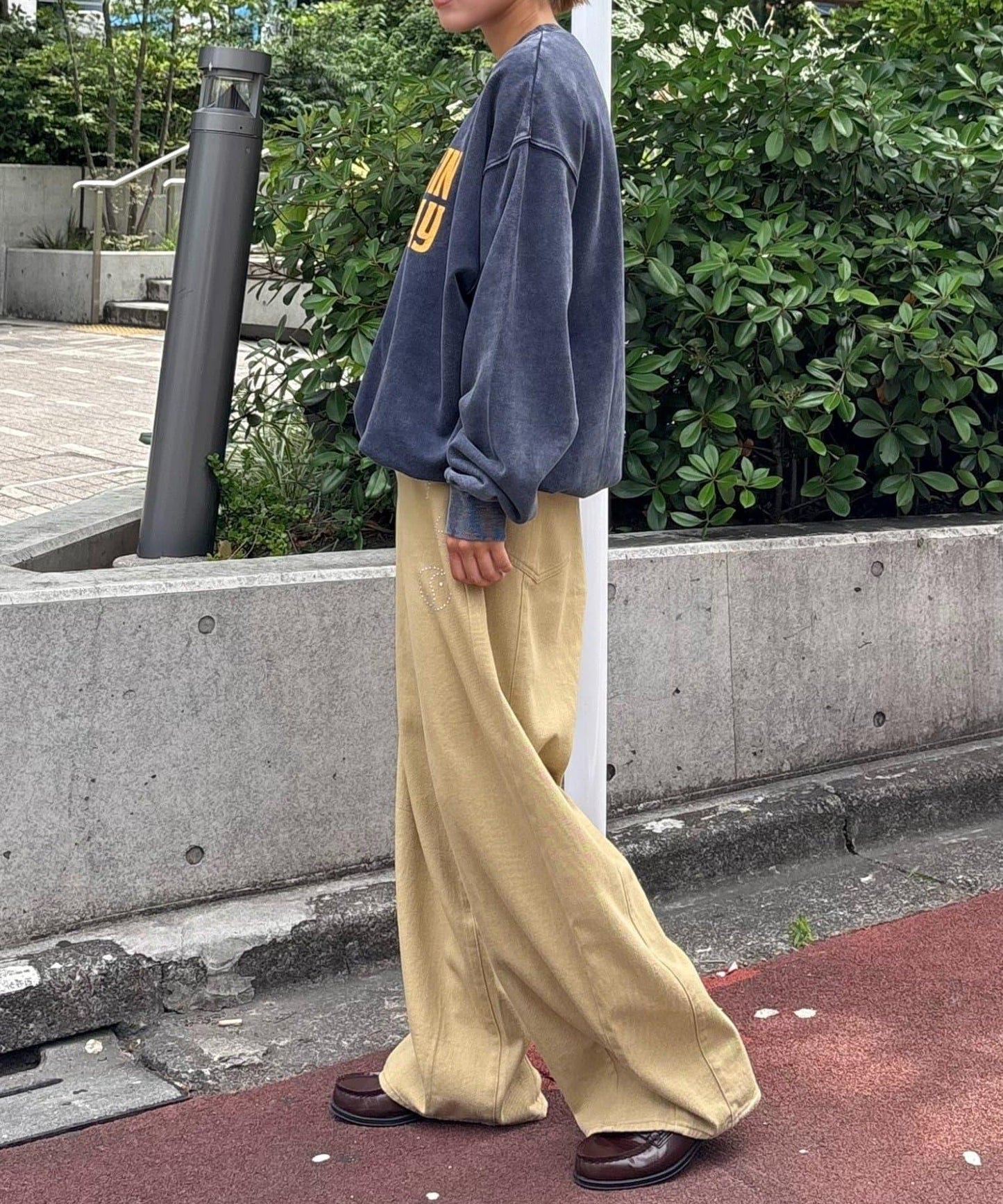 【CIAOPANIC TYPY】【UNISEX】熱貼合錐形休閒褲