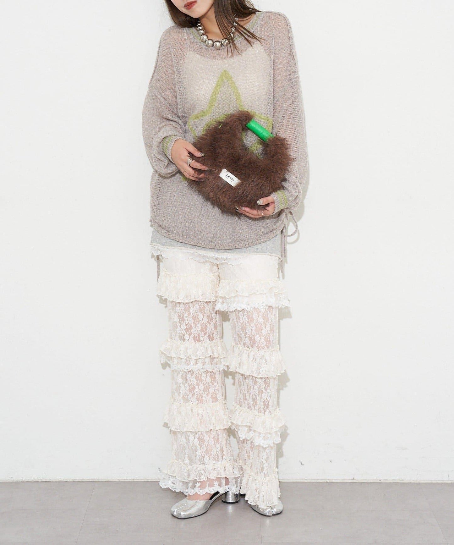 【GRAIN/穀物】2WAY迷你仿毛手提包