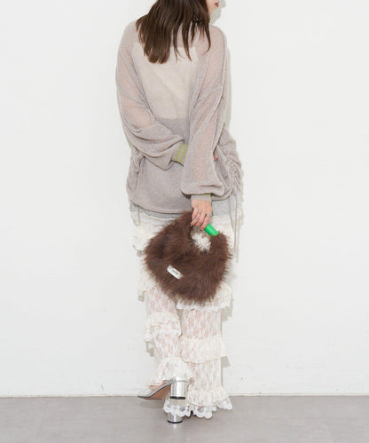 【GRAIN/穀物】2WAY迷你仿毛手提包