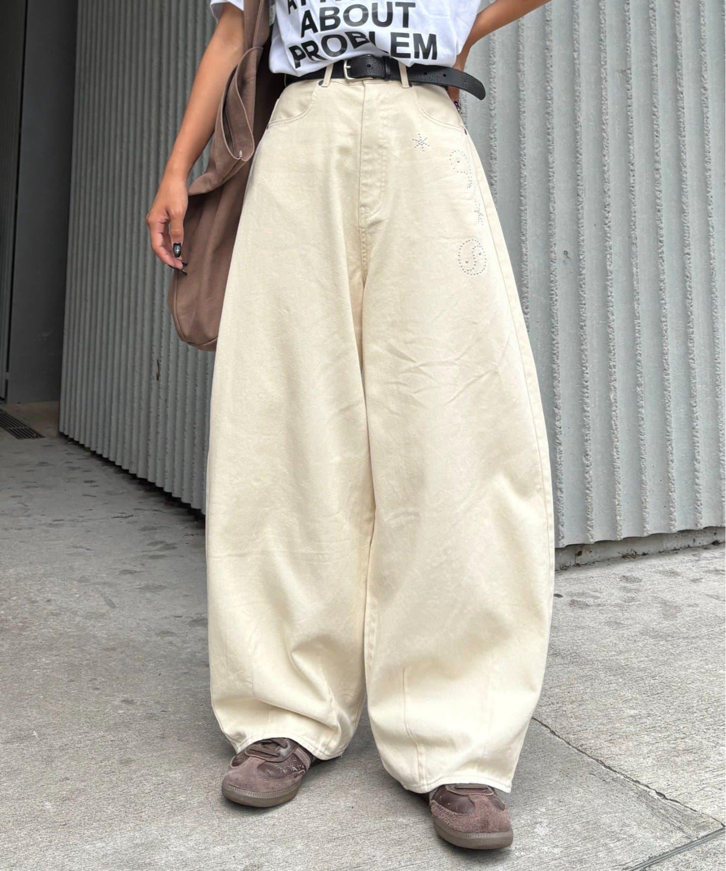 【CIAOPANIC TYPY】【UNISEX】熱貼合錐形休閒褲