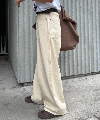 【CIAOPANIC TYPY】【UNISEX】熱貼合錐形休閒褲