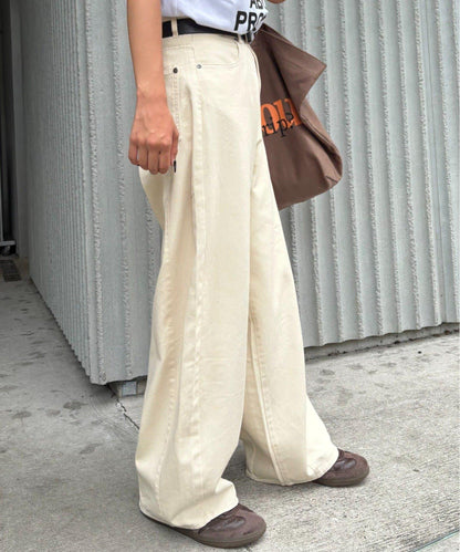 【CIAOPANIC TYPY】【UNISEX】熱貼合錐形休閒褲