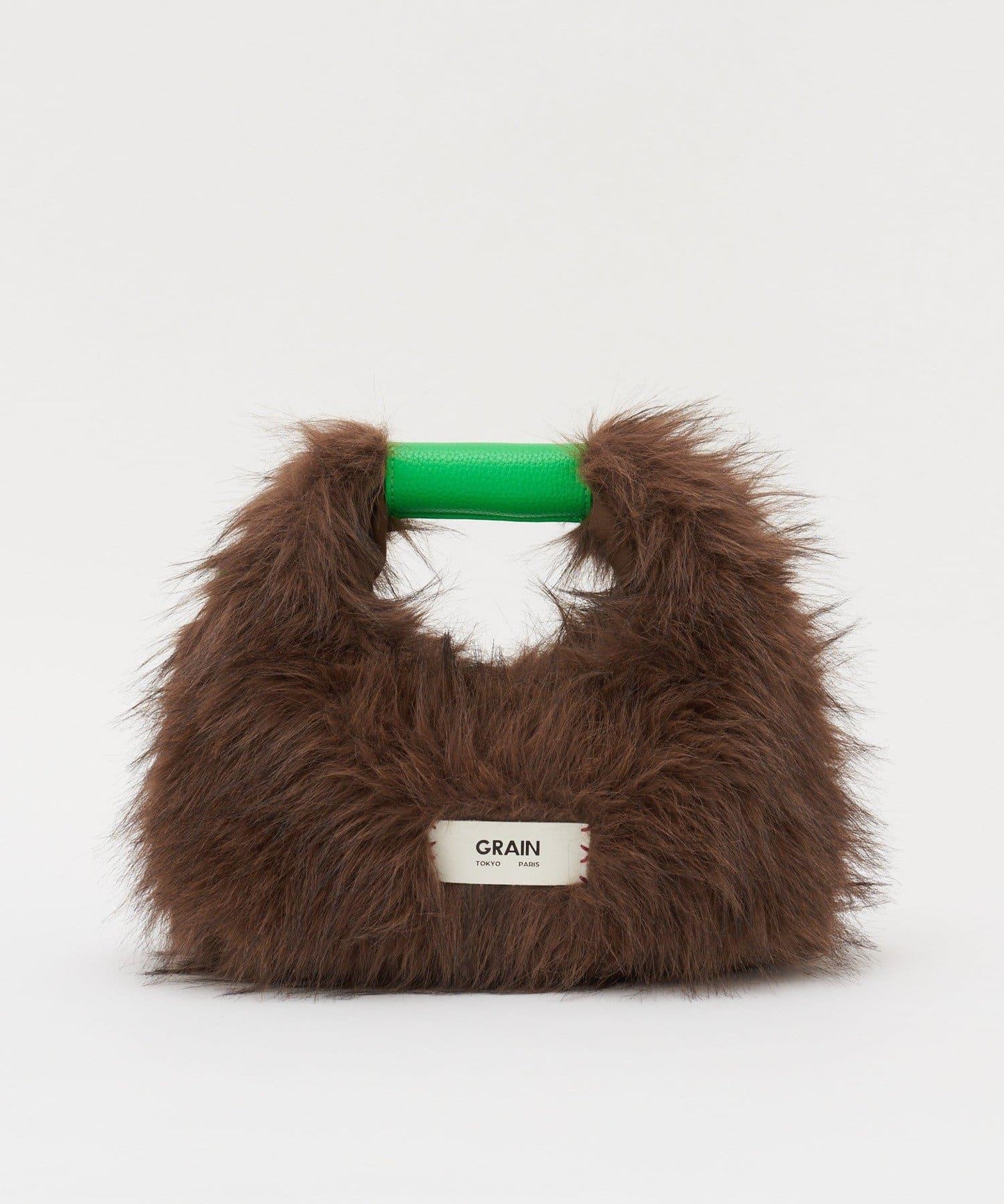 【GRAIN/穀物】2WAY迷你仿毛手提包
