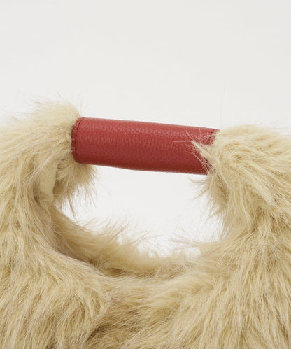 【GRAIN/穀物】2WAY迷你仿毛手提包