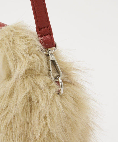 【GRAIN/穀物】2WAY迷你仿毛手提包