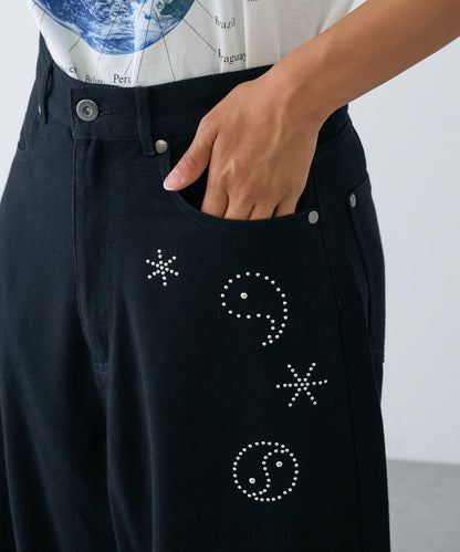 【CIAOPANIC TYPY】【UNISEX】熱貼合錐形休閒褲