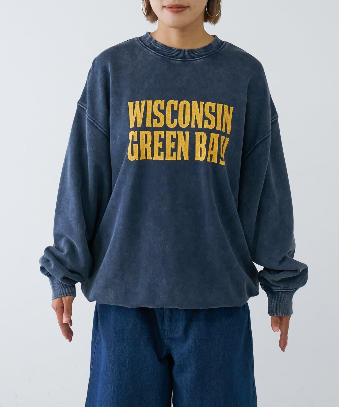 【男女同款】新款酸洗標誌衛衣