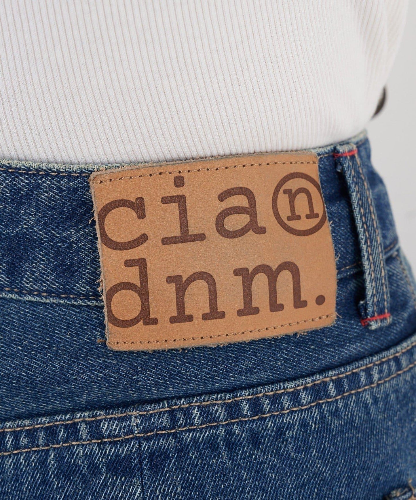 【CIAN DENIM/藍色牛仔布】褶皺喇叭牛仔褲#101