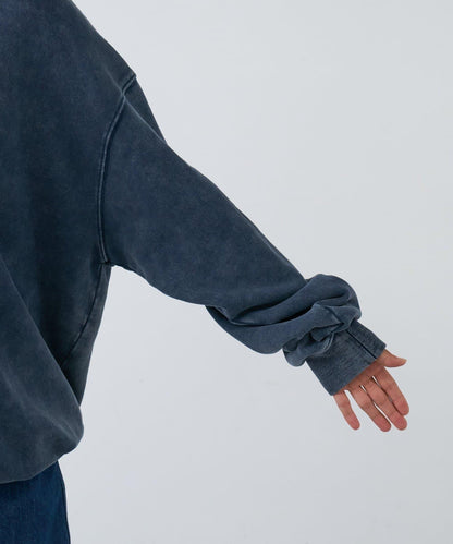 【男女同款】新款酸洗標誌衛衣