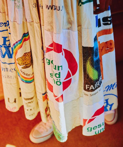 vintageヨーロピアンエコバッグリメイクスカート