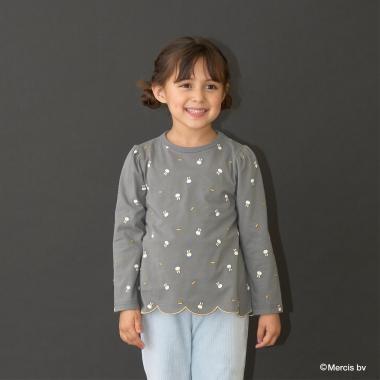 【商品】【Miffy】全印花下襬波浪邊A字T恤