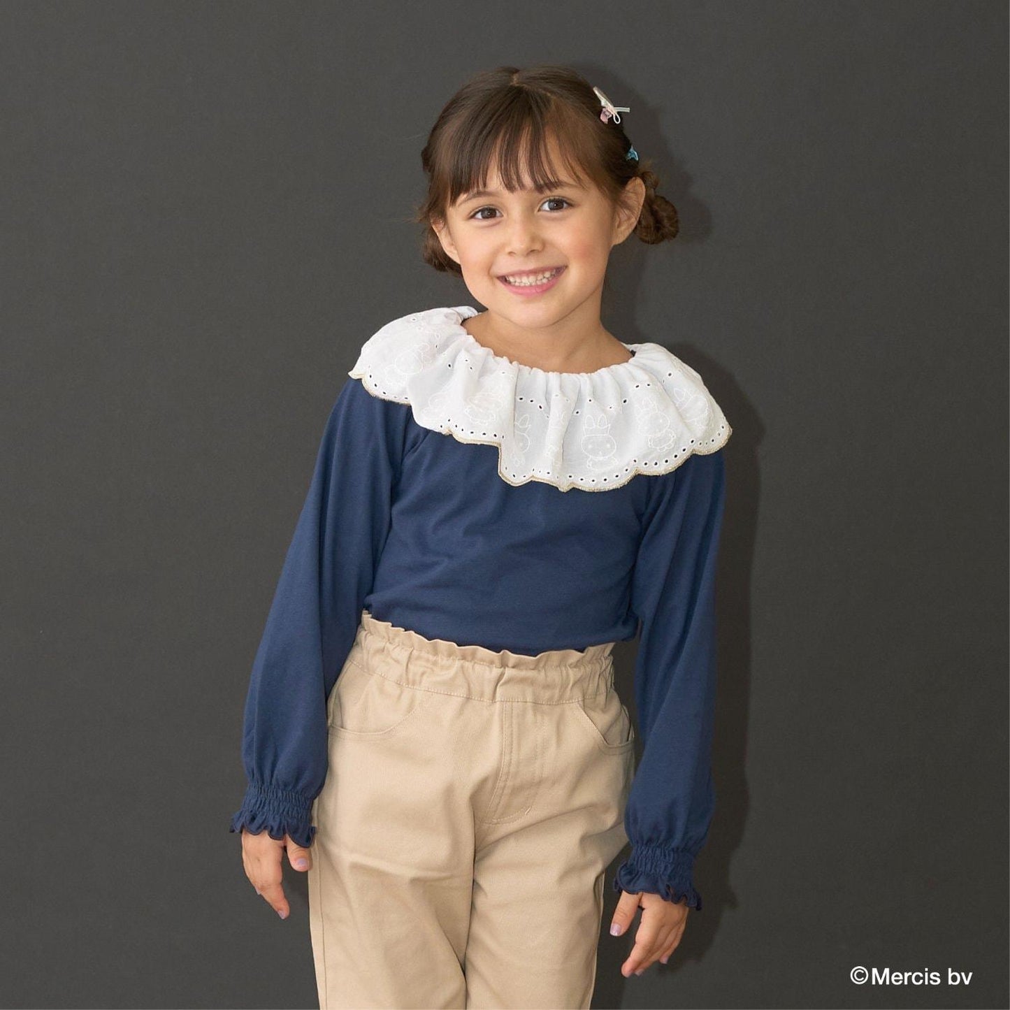 【商品】【Miffy】【軟棉】棉質蕾絲領上衣