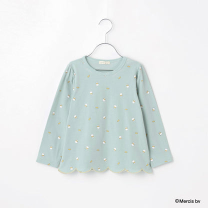 【商品】【Miffy】全印花下襬波浪邊A字T恤