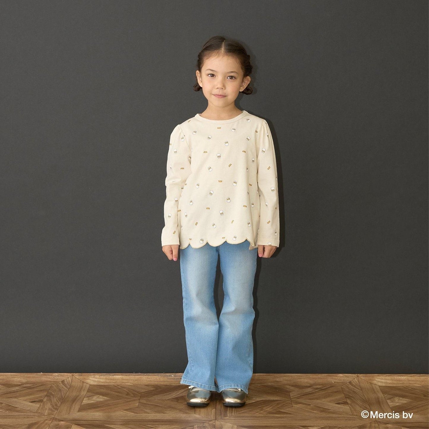 【商品】【Miffy】全印花下襬波浪邊A字T恤