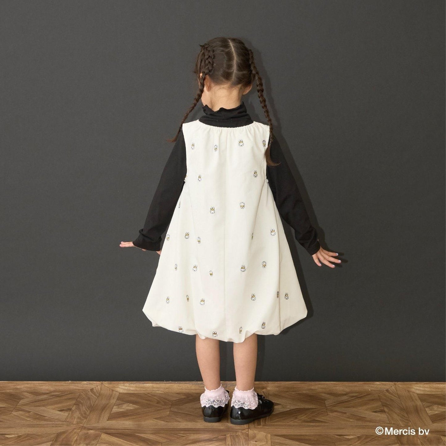【商品】【Miffy】刺繡全印花泡泡連衣裙