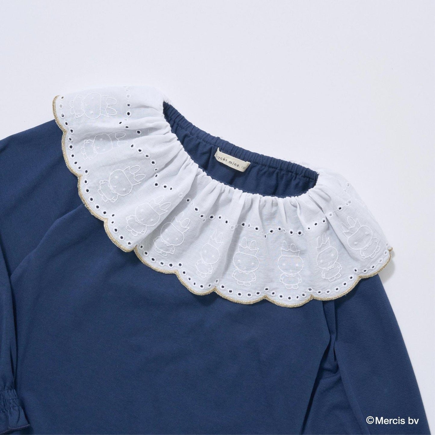 【商品】【Miffy】【軟棉】棉質蕾絲領上衣