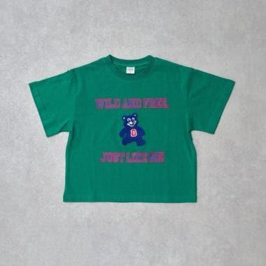 【純棉100%】學院風小熊短袖T恤