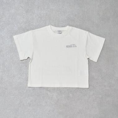 【純棉100%】背部字母印花短袖T恤