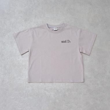 【純棉100%】背部字母印花短袖T恤