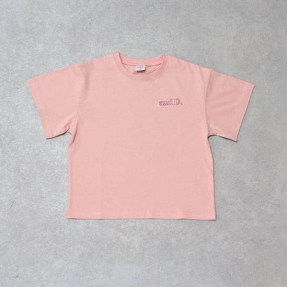 【純棉100%】背部字母印花短袖T恤