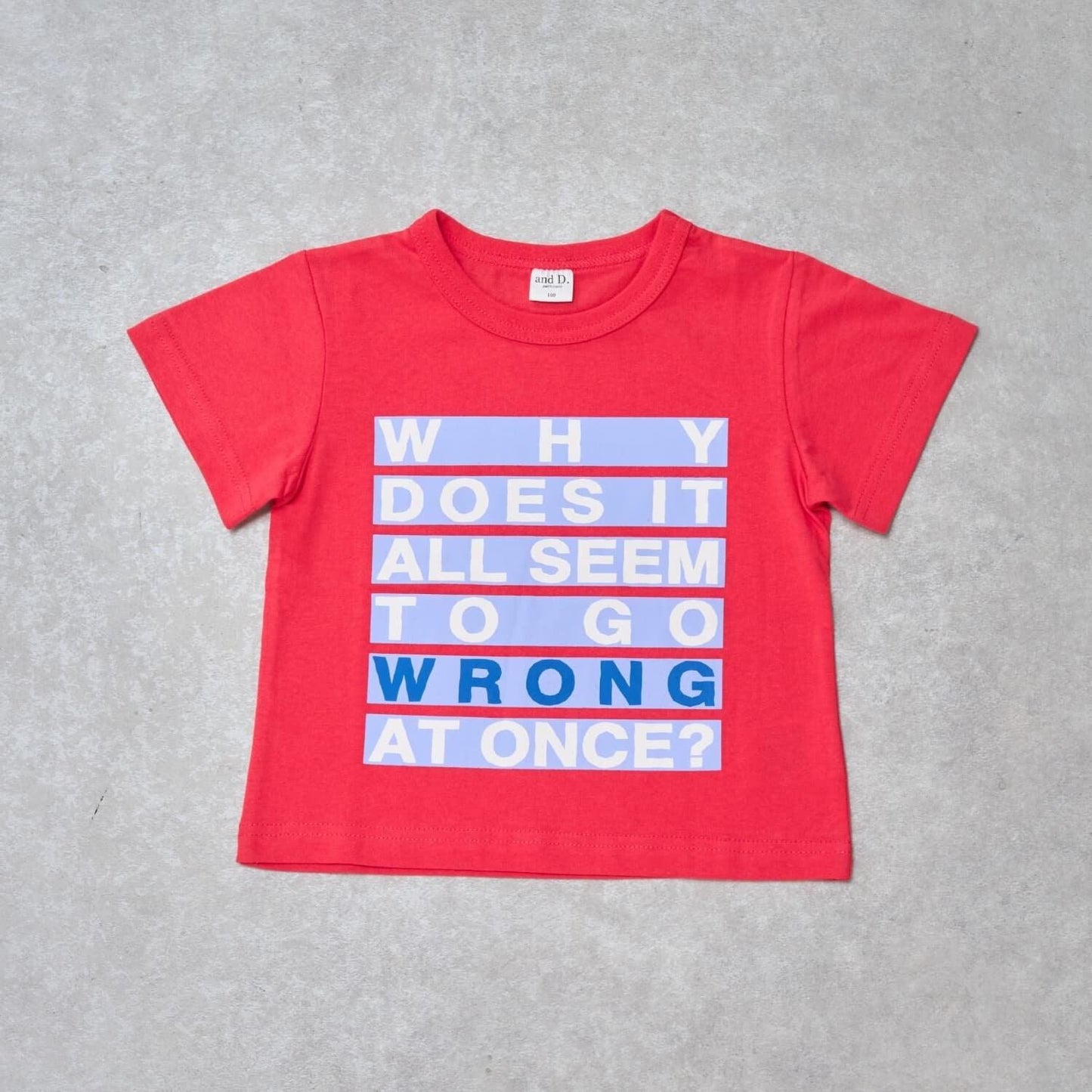 【純棉100%】標誌印花短袖T恤